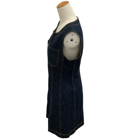 【中古】 CHANEL シャネル DENIM ONE PIECE デニムワンピース 42 USED 中古 1997年 CLOTHES 洋服