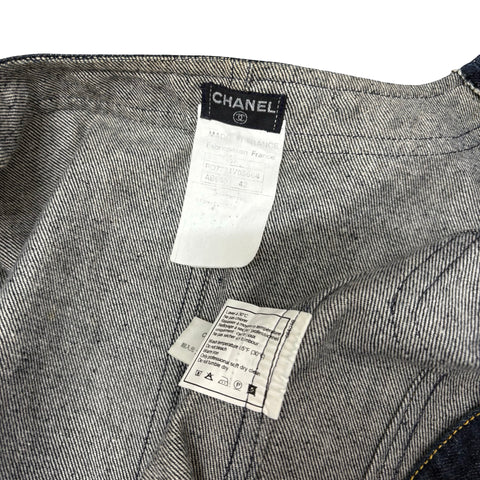 【中古】 CHANEL シャネル DENIM ONE PIECE デニムワンピース 42 USED 中古 1997年 CLOTHES 洋服