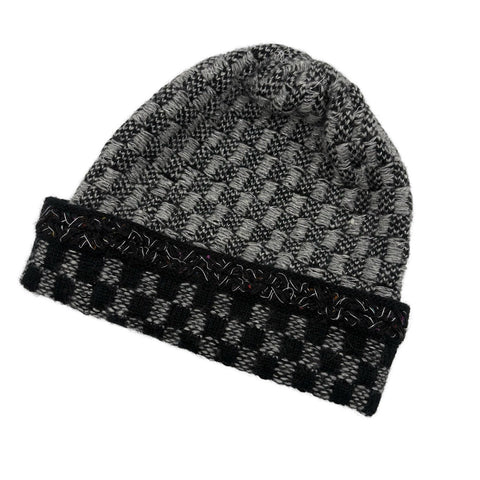 【中古】 CHANEL シャネル ニット帽 帽子 ココマーク USED 中古