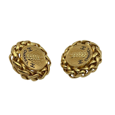 【中古】 CHANEL シャネル EARRINGS イヤリング 小物 GP 中古 ヴィンテージ