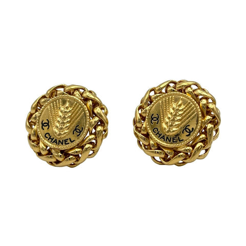 【中古】 CHANEL シャネル EARRINGS イヤリング 小物 GP 中古 ヴィンテージ