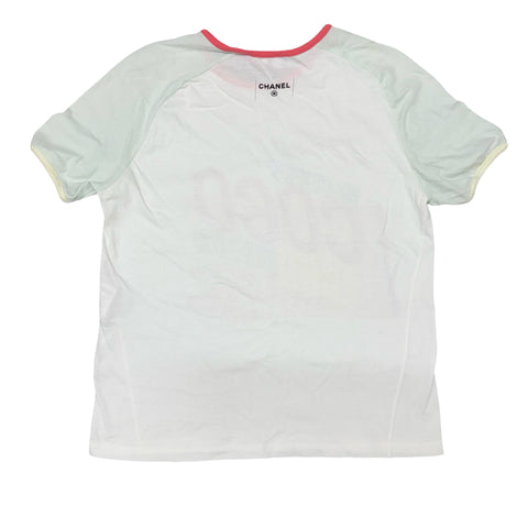【中古】 CHANEL シャネル T-SHIRT Tシャツ トップス Sサイズ USED 中古 2017年 CLOTHES 洋服