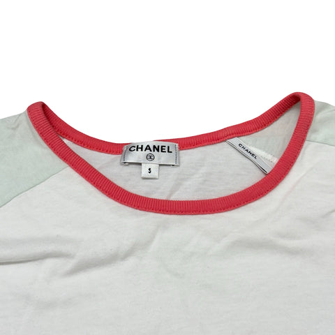 【中古】 CHANEL シャネル T-SHIRT Tシャツ トップス Sサイズ USED 中古 2017年 CLOTHES 洋服