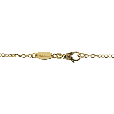【中古】DOLCE&GABBANA ドルチェ&ガッバーナ K18YG ペンダントネックレス 7.5g 55cm/65cm