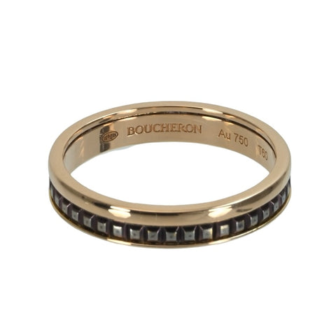 【中古】BOUCHERON ブシュロン K18PG キャトルクラシックリング #60 4.7g