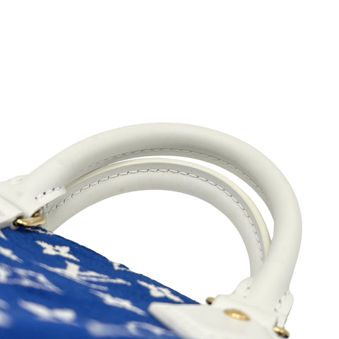 【中古】 LOUIS VUITTON ルイ・ヴィトン SPEEDY BANDOULIERE(M20751) スピーディバンドリエール20 ショルダーバッグ ICチップ(2021年~) ブルー ジャガードベルベット USED バッグ