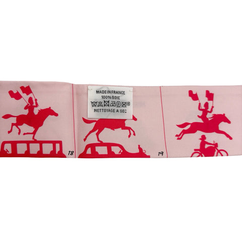 【新品未使用】 Hermes エルメス  ツイリー《エルメス・パラード》 小物 ローズ・パール / マリン / マルチカラー シルク100% 新品未使用 SILK 100%