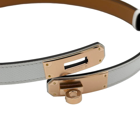 【新品未使用】 Hermes エルメス BELT KELLY 18 ベルト ケリー18 ベルト 小物 WHITE エプソン 新品未使用 WHITE EPSOM