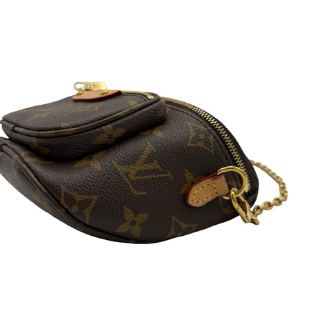 【中古】 LOUIS VUITTON ルイ・ヴィトン M82335 ミニ バムバッグ ショルダーバッグ ICチップ モノグラム キャンバス 中古 USED バッグ