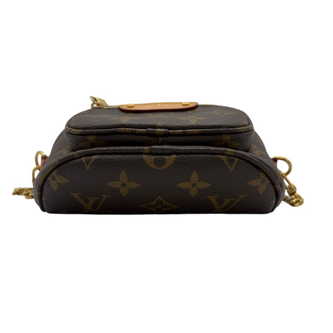 【中古】 LOUIS VUITTON ルイ・ヴィトン M82335 ミニ バムバッグ ショルダーバッグ ICチップ モノグラム キャンバス 中古 USED バッグ