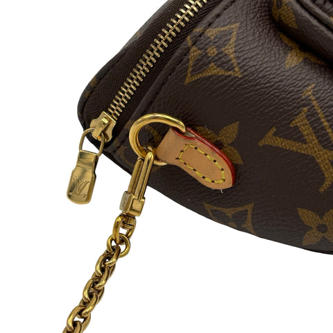 【中古】 LOUIS VUITTON ルイ・ヴィトン M82335 ミニ バムバッグ ショルダーバッグ ICチップ モノグラム キャンバス 中古 USED バッグ