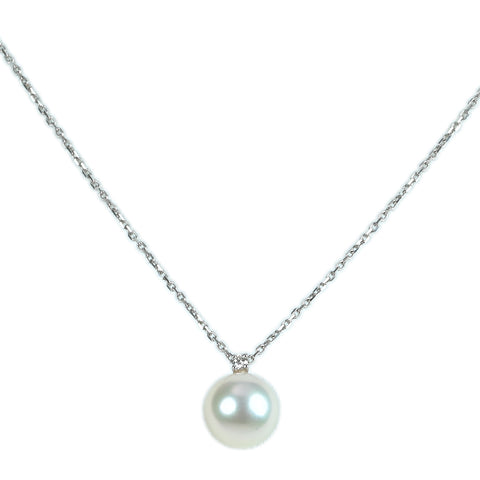 【中古】TASAKI タサキ K18WG AKOYA PEARLアコヤパールネックレス8.2mm 36 - 40cm 2.2g