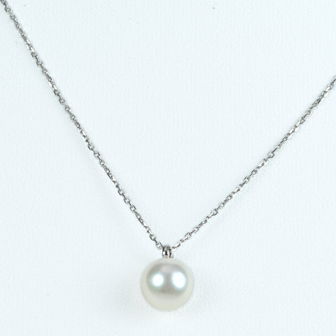 【中古】TASAKI タサキ K18WG AKOYA PEARLアコヤパールネックレス8.2mm 36 - 40cm 2.2g