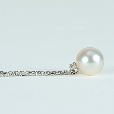 【中古】TASAKI タサキ K18WG AKOYA PEARLアコヤパールネックレス8.2mm 36 - 40cm 2.2g