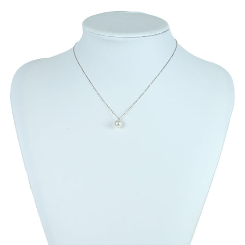 【中古】TASAKI タサキ K18WG AKOYA PEARLアコヤパールネックレス8.2mm 36 - 40cm 2.2g