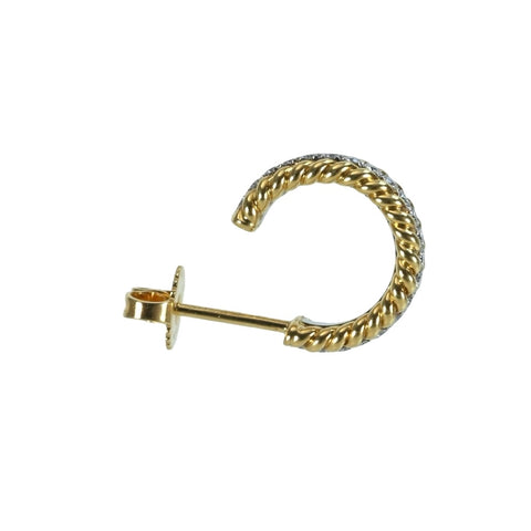 【中古】T&Co ティファニー PT950/K18 DIAMOND JEAN SCHLUMBERGER EARRINGS ジーン・シュランバーゼ ダイヤモンドピアス 6.2g