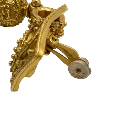 【中古】 CHANEL シャネル VINTAGE ITEM EARRINGS イヤリング 小物 GP 中古