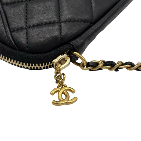 【中古】 CHANEL シャネル GIRL CHANEL ガールシャネル ショルダーバッグ 23番台(2016年) ブラック ラムスキン 中古 USED バッグ