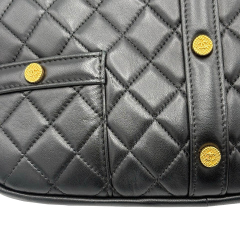 【中古】 CHANEL シャネル GIRL CHANEL ガールシャネル ショルダーバッグ 23番台(2016年) ブラック ラムスキン 中古 USED バッグ