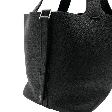 【美品】 Hermes エルメス PICOTIN ROCK MM ピコタンロック MM ハンドバッグ B刻(2023年) ブラック トリヨンクレマンス 中古 USED バッグ