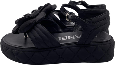 【中古】 CHANEL シャネル CAMELLIA SANDALS カメリア サンダル 39 USED 中古 2024年 SHOES 靴