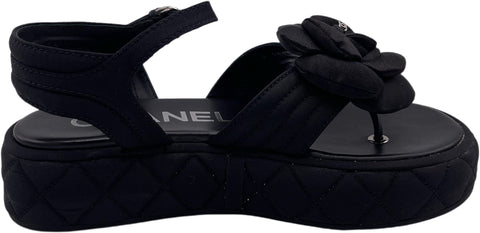 【中古】 CHANEL シャネル CAMELLIA SANDALS カメリア サンダル 39 USED 中古 2024年 SHOES 靴
