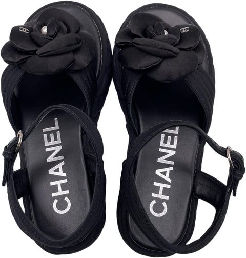 【中古】 CHANEL シャネル CAMELLIA SANDALS カメリア サンダル 39 USED 中古 2024年 SHOES 靴