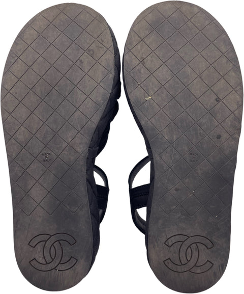 【中古】 CHANEL シャネル CAMELLIA SANDALS カメリア サンダル 39 USED 中古 2024年 SHOES 靴
