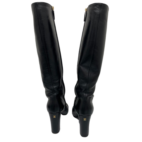 【中古】 CHANEL シャネル BOOTS ロングブーツ 39 USED 中古 SHOES 靴