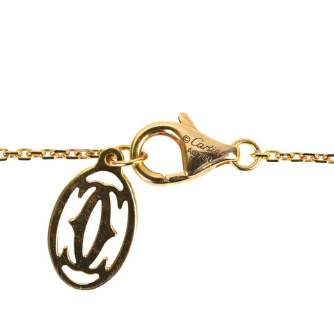 【中古】CARTIER カルティエ K18PG Cドゥカルティエ ブランド ネックレス 証明書付き