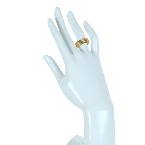 【中古】BVLGARI ブルガリ K18YG RING オープンパレンテシ リング #52 6.9g