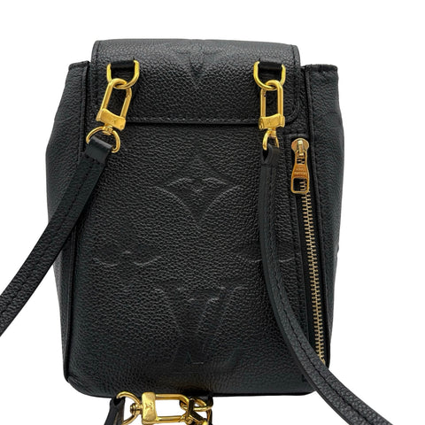 【中古】 LOUIS VUITTON ルイ・ヴィトン UNPLANT TINY BACKPACK アンプラント タイニーバック バックパック ICチップ ブラック レザー 中古 USED バッグ