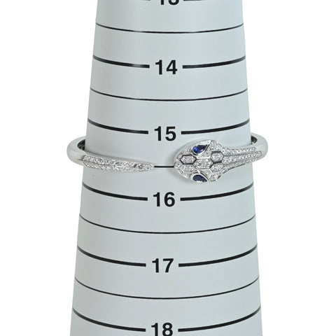 【中古】BVLGARI ブルガリ K18WG SAPPHIRE SERPENT SEDUTTORI セルペンティ セドゥットーリ サファイア ブレスレット 22.2g