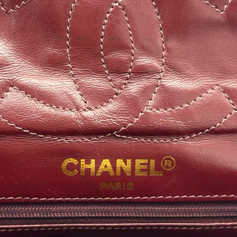 【中古】CHANEL シャネル MATELASSE DOUBLE FLAG SHOULDER BAG マトラッセダブルフラップチェーン ショルダーバッグ 2番台(1993~1994年) ヴィンテージ ブラック ラムスキン 中古 USED バッグ