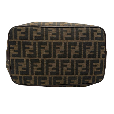 【中古】 FENDI フェンディ ZUCCA HAND BAG ズッカ ハンドバッグ ブラウン キャンバス 中古 USED バッグ