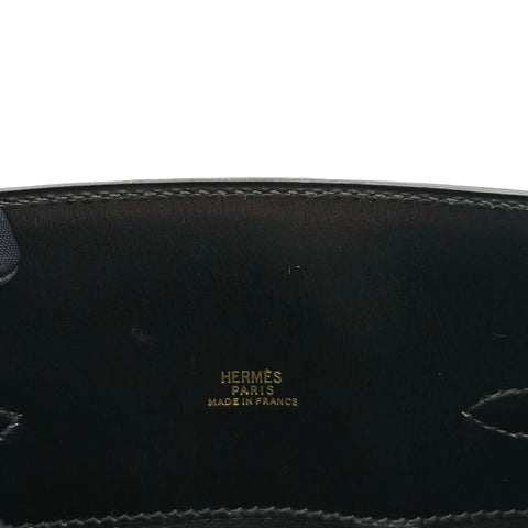 【中古】 Hermes エルメス KELLY SPORTS PM ケリースポーツPM ショルダーバッグ 〇P刻(1986年) ブラック ボックスカーフ ヴィンテージ 中古 USED バッグ