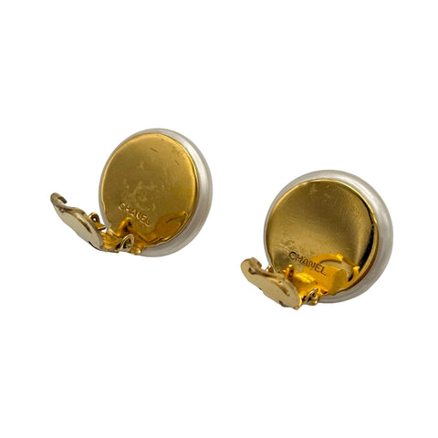 【中古】 CHANEL シャネル COCOMARK PEARL EARRINGS ココマークパールイヤリング イヤリング ゴールド GP/フェイクパール 中古