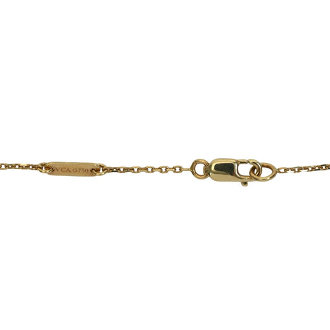 【中古】Van Cleef&Arpels ヴァンクリーフ&アーペル K18YG SWEET PAPILLON Necklace スウィート パピヨン ペンダント ネックレス 2.9g
