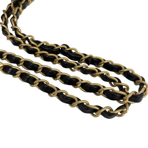 【美品】 CHANEL シャネル MATELASSE CHAIN SHOULDER BAG マトラッセチェーンショルダー40 ショルダーバッグ ICチップ(2021年∼) ブラック キャビアスキン 中古 USED バッグ