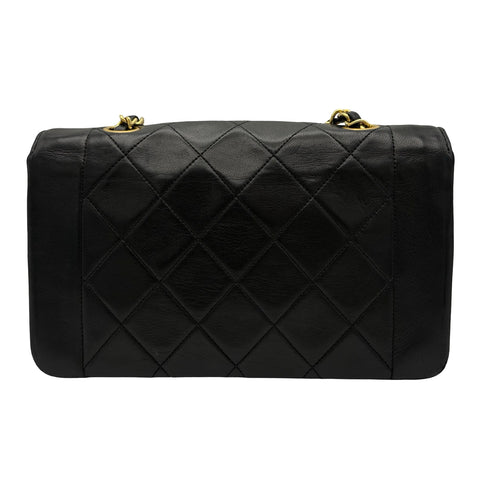 【中古】 CHANEL シャネル MATELASSE CHAIN SHOULDER BAG マトラッセチェーンショルダーバッグ ショルダーバッグ 1番台*(1990年) ブラック ラムスキン 中古 USED バッグ