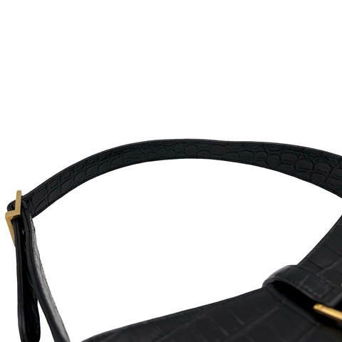 【美品】 SAINT LAURENT サンローラン CASSANDRA ONE SHOULDER BAG カサンドラワンショルダーバッグ ショルダーバッグ ブラック レザー 美品 USED バッグ