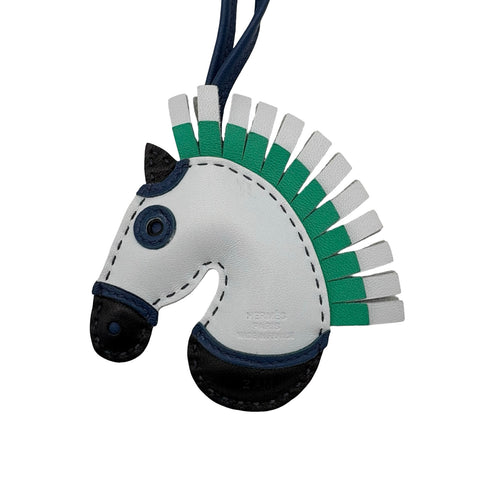 【中古】 Hermes エルメス CHARM ジージーカマイユチャーム チャーム ブラック/ブルーブリュム/ブルードマルト/ミント アニョーミロ 中古 AGNEAU MILO