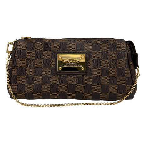 【中古】 LOUIS VUITTON ルイ・ヴィトン DAMIER EVA ダミエ エヴァ ショルダーバッグ DU3069(2009年) エベヌ キャンバス 中古 USED バッグ