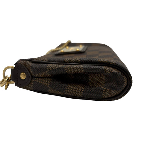 【中古】 LOUIS VUITTON ルイ・ヴィトン DAMIER EVA ダミエ エヴァ ショルダーバッグ DU3069(2009年) エベヌ キャンバス 中古 USED バッグ