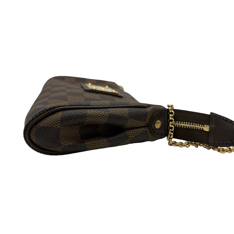 【中古】 LOUIS VUITTON ルイ・ヴィトン DAMIER EVA ダミエ エヴァ ショルダーバッグ DU3069(2009年) エベヌ キャンバス 中古 USED バッグ