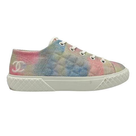 【中古】 CHANEL シャネル COCOMARK EMBROIDER LOW CUT SNEAKER ココマーク刺繡ローカットスニーカー 37 USED 中古 SHOES 靴