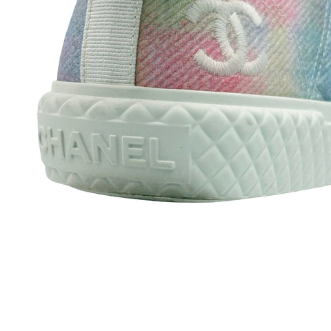 【中古】 CHANEL シャネル COCOMARK EMBROIDER LOW CUT SNEAKER ココマーク刺繡ローカットスニーカー 37 USED 中古 SHOES 靴