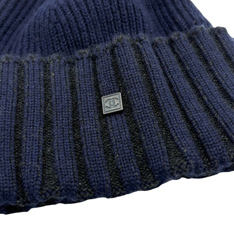 【中古】 CHANEL シャネル KNIT CAP ニットキャップ フリーサイズ USED 中古 帽子