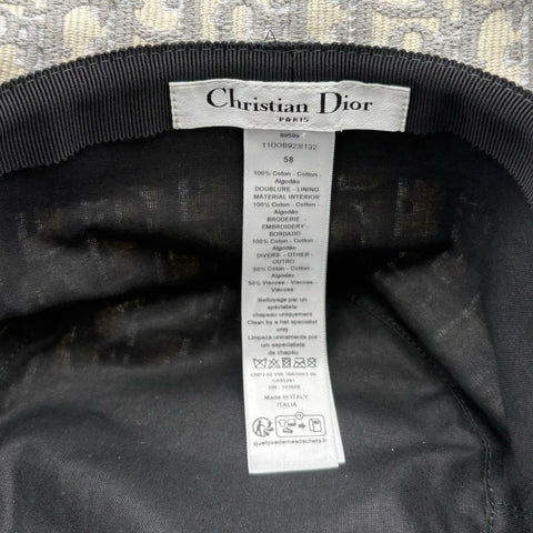 【美品】 Christian Dior ディオール BOB HAT・OBLIQUE HAT ボブハット・オブリーク 58 USED 中古 帽子