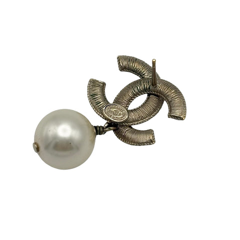 【中古】 CHANEL シャネル COCOMARK/PEARL EARRINGS ココマーク ピアス GP/模造真珠 中古 GP/FAKE PEARL